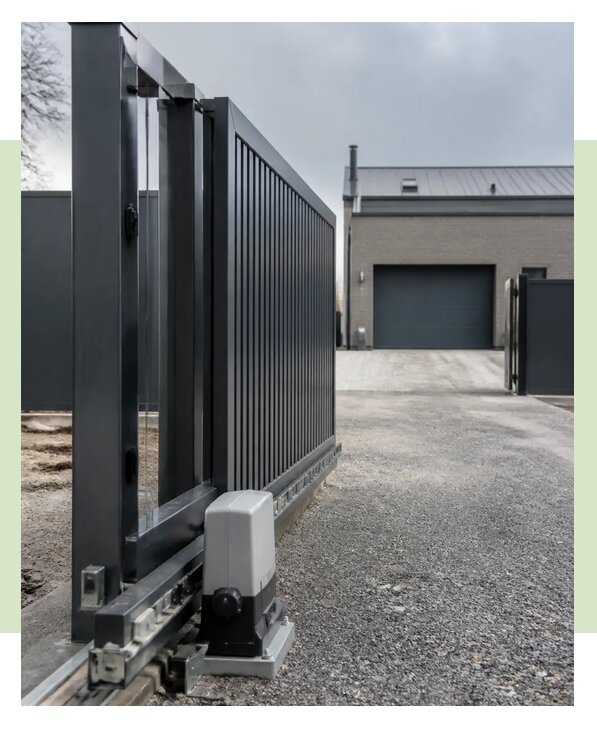 Откатные ворота с автоматикой под ключ для дома в Сосновом Боре